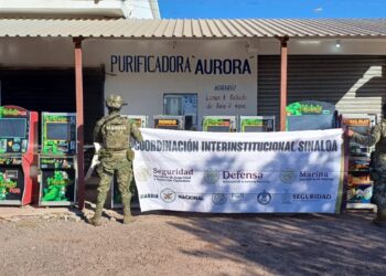 Grupo Interinstitucional logró el aseguramiento de 48 máquinas tragamonedas en Mazatlán y San Ignacio