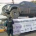 Grupo Interinstitucional asegura camioneta con cargadores y puntas de acero