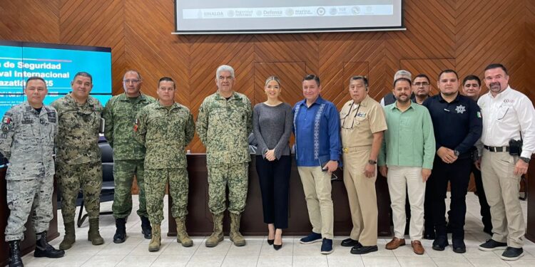 Autoridades de Seguridad se reúnen para coordinar acciones para el Carnaval Internacional de Mazatlán 2025