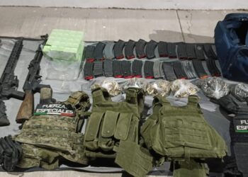 Grupo Interinstitucional asegura armas, artefactos explosivos improvisados, vehículos y municiones en Navolato
