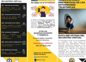 UEA rescata a dos personas víctimas de secuestro virtual en Los Mochis