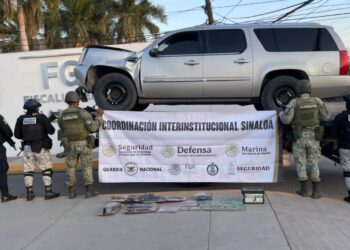 Grupo Interinstitucional asegura vehículo blindado con ametralladora y municiones