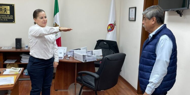 Óscar Loza Ochoa toma protesta a nuevos funcionarios de la CEDH Sinaloa
