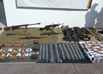 Grupo Interinstitucional asegura armamento, equipo táctico y droga en Elota
