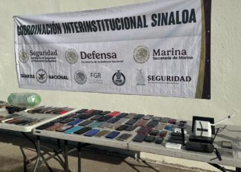 Catean de nuevo Penal de Culiacán y localizan una Pistola Beretta, 71 cuchillos, 48 celulares, 22 dosis de cocaín, entre otros objetos ilícitos