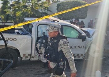 Lesionados elementos de la Guardia Nacional en choque durante persecución