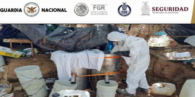 Grupo Interinstitucional Asegura Veintisiete Laboratorios en Culiacán, Cosalá y Mocorito