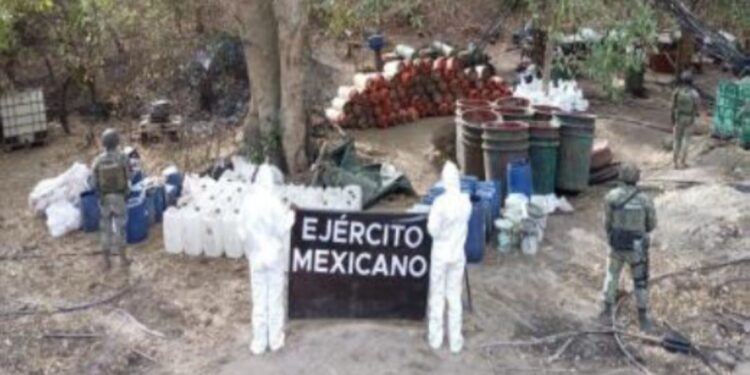 Guardia Nacional aseguró 12 laboratorios clandestinos en Culiacán, Cosalá y Mocorito