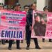 ¡Todas somos Emilia, Justicia!: Policías protestan en Ayuntamiento de Culiacán por asesinato de agente