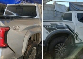 Aseguran 14 vehículos, arma de fuego, municiones y droga en Mazatlán, Sinaloa