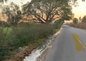 ¡Vecinos de Piaxtla de Arriba ya no aguantan el fétido olor! Ayuntamiento no atiende derrame de aguas negras