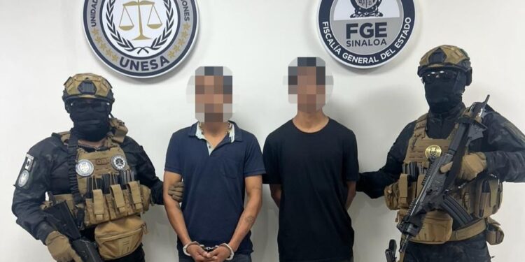 UNESA detiene a dos hombres en Culiacán por tentativa de homicidio