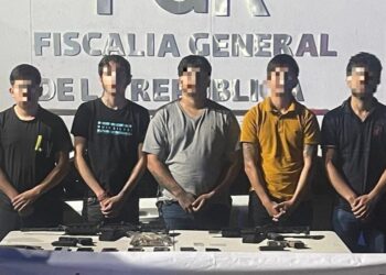 Grupo Interinstitucional detuvo a 5 personas; asegura armamento y un vehículo en Culiacán