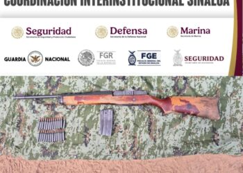 En Choix, aseguran armas, municiones y droga