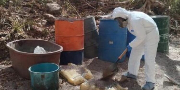 Grupo Interinstitucional aseguró 7 laboratorios clandestinos en Culiacán y Cosalá