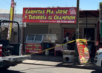 Asesinan a balazos a propietario de taquería y venta de carnitas en Los Mezcales