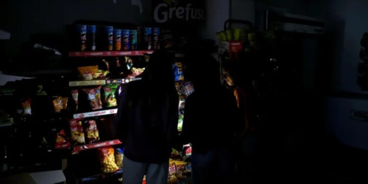 Apagón de luz en España