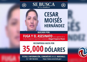 Estados Unidos ofrence 35 mil dólares de recompensa por la captura de César Moisés Hernández
