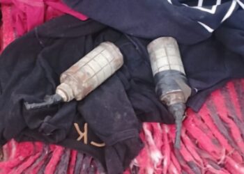 En San Ignacio, un grupo Interinstitucional asegura 1 arma larga, cargadores y 2 artefactos explosivos