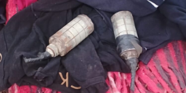 En San Ignacio, un grupo Interinstitucional asegura 1 arma larga, cargadores y 2 artefactos explosivos