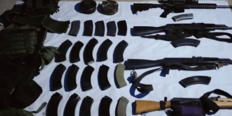 Grupo Interinstitucional asegura armamento y equipo táctico tras agresión en Elota