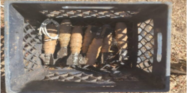 En Cosalá, Grupo Interinstitucional asegura artefactos explosivos