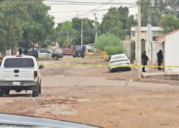 Atacan a balazos una residencia de la colonia Humaya esta mañana