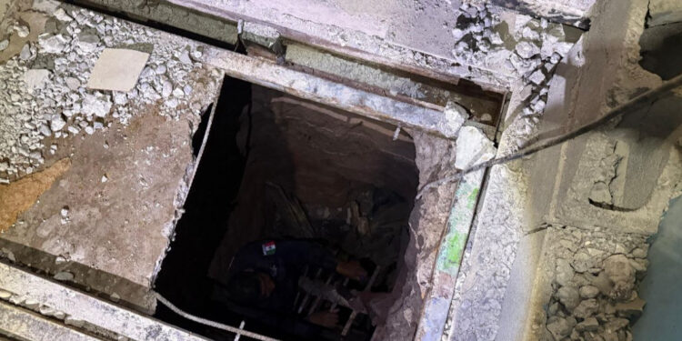 Túnel localizado en el Penal de Aguaruto, medía 5 metros de profundidad y 15 de longitud