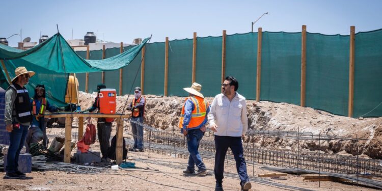 Gámez supervisa obra de Planta Potabilizadora Sur, primera de cuatro que garantizarán agua para Culiacán