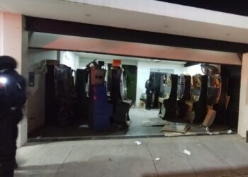 Grupo Interinstitucional asegura 121 máquinas tragamonedas y droga en Culiacán