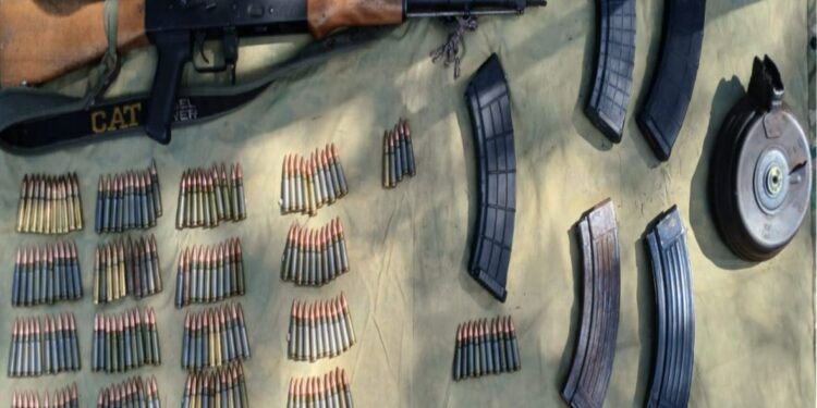 Aseguran 1 fusil, municiones y cargadores en Concordia