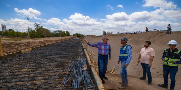 Al supervisar avances del Malecón Margen Izquierdo, Gobernador Rocha afirma que la obra dará mejor calidad de vida a Culiacán