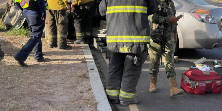 Accidente vial sobre el libramiento Pedro Infante deja una persona lesionada
