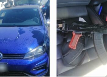 Aseguran vehículo con reporte de robo y arma larga tras despojo en Culiacán