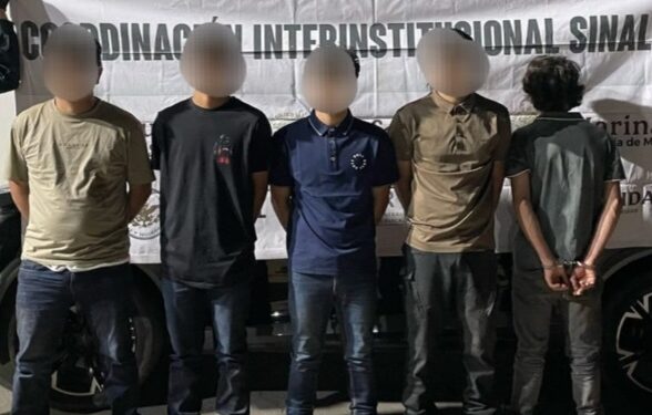 45 menores de edad detenidos por portar armas o ponchallantas durante ola de violencia en Sinaloa