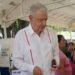 AMLO reaparece en público para votar en la ñelección judicial de hoy 01 de junio en México