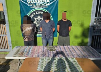 Detienen a tres presuntos narcomenudistas en San Vicente, Tamaulipas