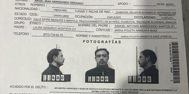 Persona asesinada en Sinaloa de Leyva se había fugado del Penal Regional de Évora en Angostura