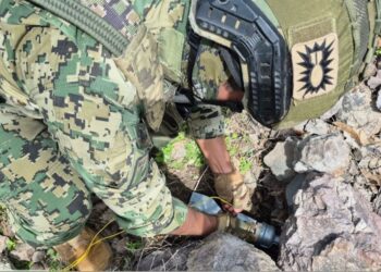 Grupo Interinstitucional asegura artefactos explosivos y municiones en Escuinapa