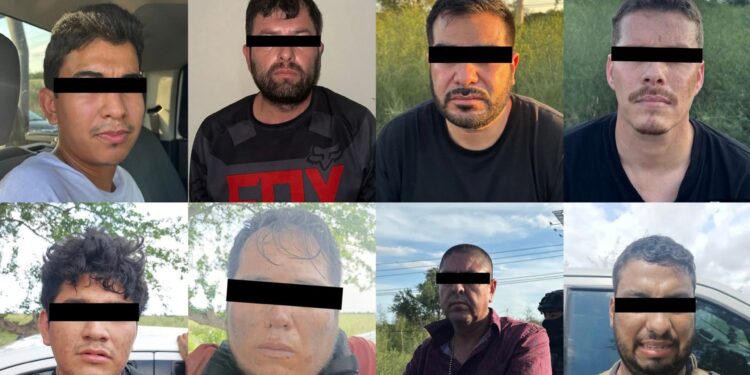 Capturan a 9 presuntos delincuentes en Sinaloa
