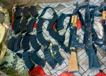 Grupo Interinstitucional localizó y desmanteló campamento; había armas, cargadores, cartuchos y artefactos explosivos improvisados en Elota