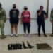 Tres mujeres son detenidas en posesión de armas de fuego, mu