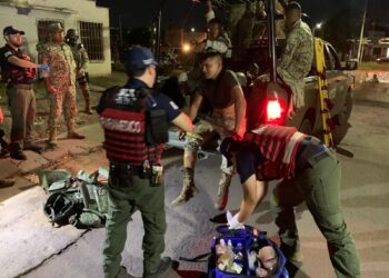 Se accidentan militares en Barrancos y cuatro uniformados resultaron heridos