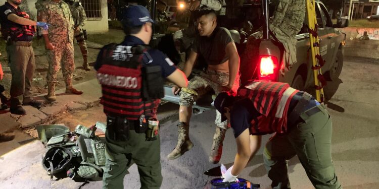 Se accidentan militares en Barrancos y cuatro uniformados resultaron heridos