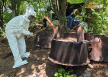 Grupo Interinstitucional localizó y destruyó cinco áreas de almacenamiento de material para elaborar drogas en Culiacán y Cosalá