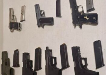 Aseguran 7 armas cortas durante Grupo revisión en el Centro Penitenciario de Aguaruto