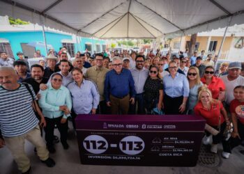 Toda la gente merece vivir con dignidad: afirma gobernador Rocha al entregar obras en Costa Rica