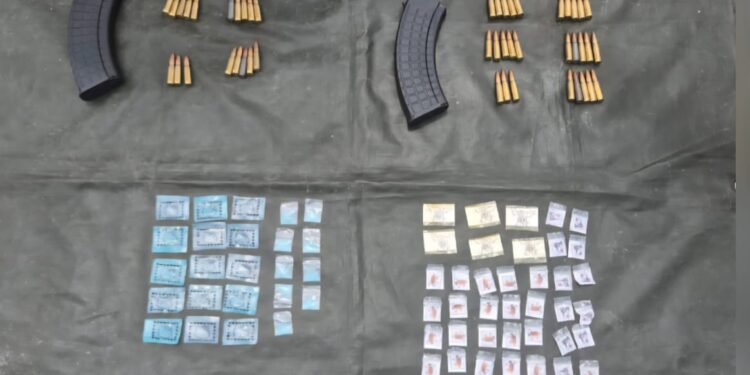 En diferentes hechos, en Guamúchil y Rosario, Grupo Interinstitucional asegura presunta droga y municiones