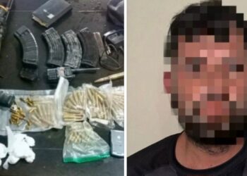 Detienen a civil y asegura armas, municiones, equipo táctico y droga en El Tamarindo