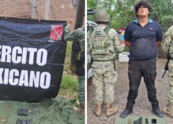 Detiene a un civil armado y aseguran municiones en Culiacán 
